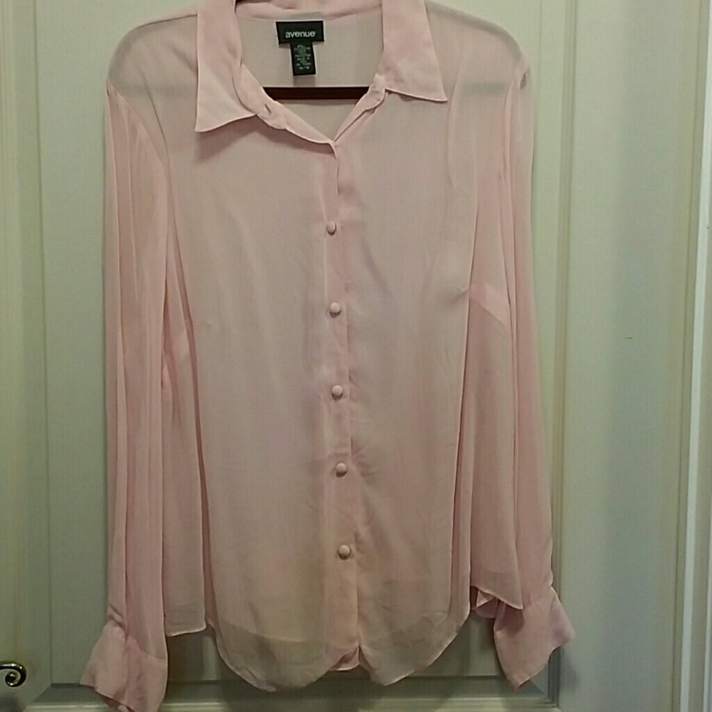 Pretty in Pink Dual Layer Sheer Blouse