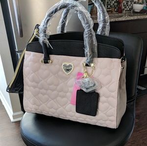 Blush satchel handbag