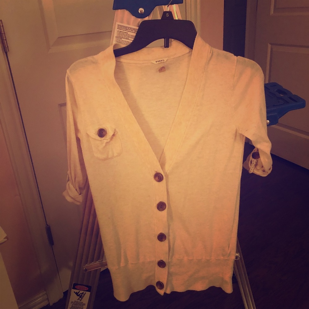 Fossil half sleeve cardigan