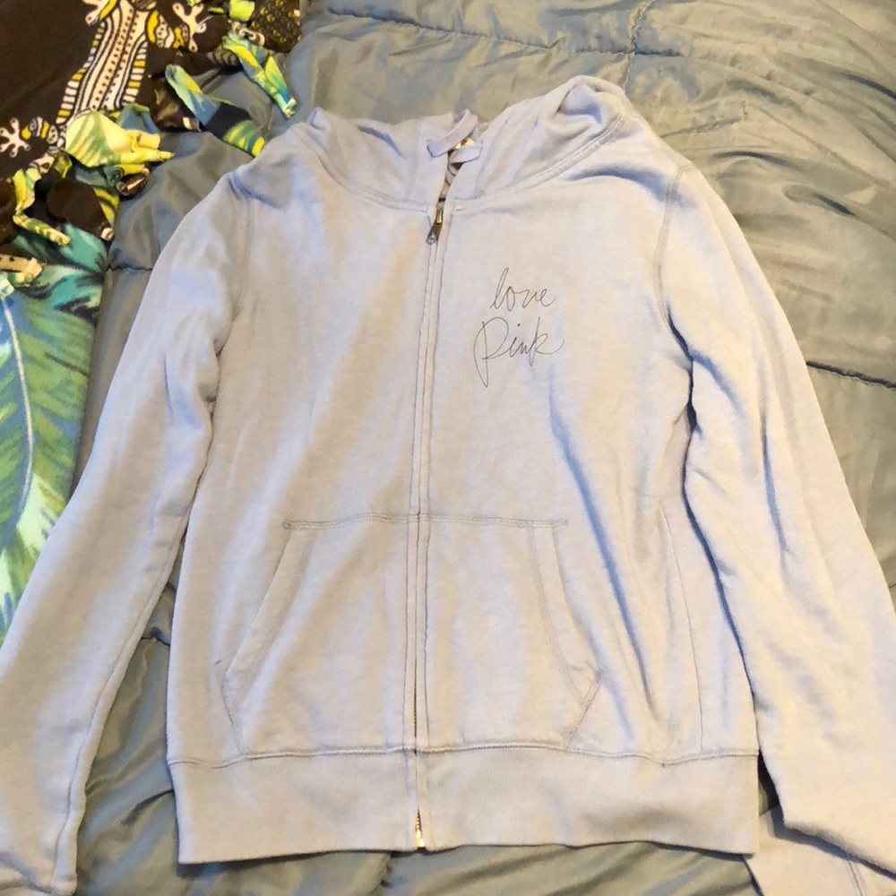 Blue PINK zip up
