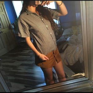 Gingham t shirt