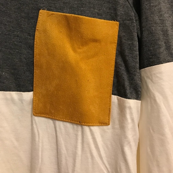 Pixley Matata faux suede pocket knit top size M - Picture 4 of 6