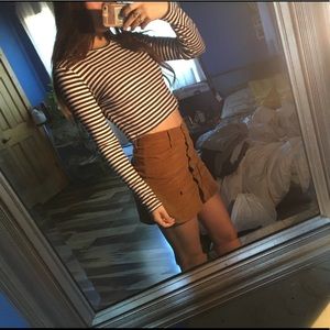 Striped crop top