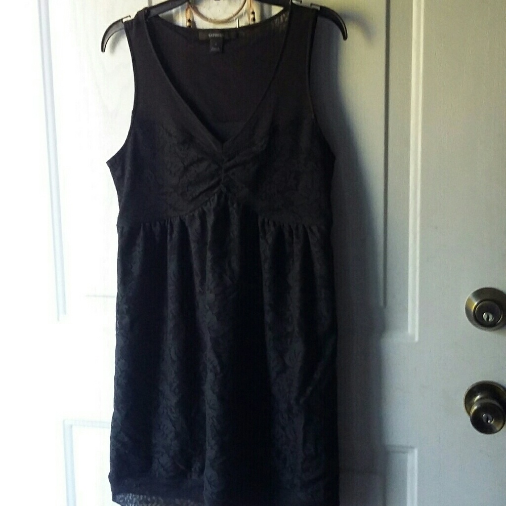 Express black lace dress