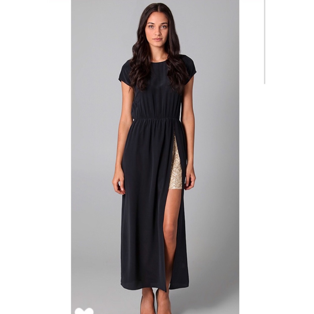 Gryphon Formal Silk Maxi Dress