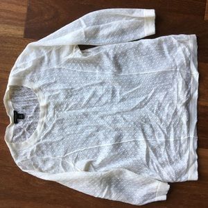Sheer off white sweater