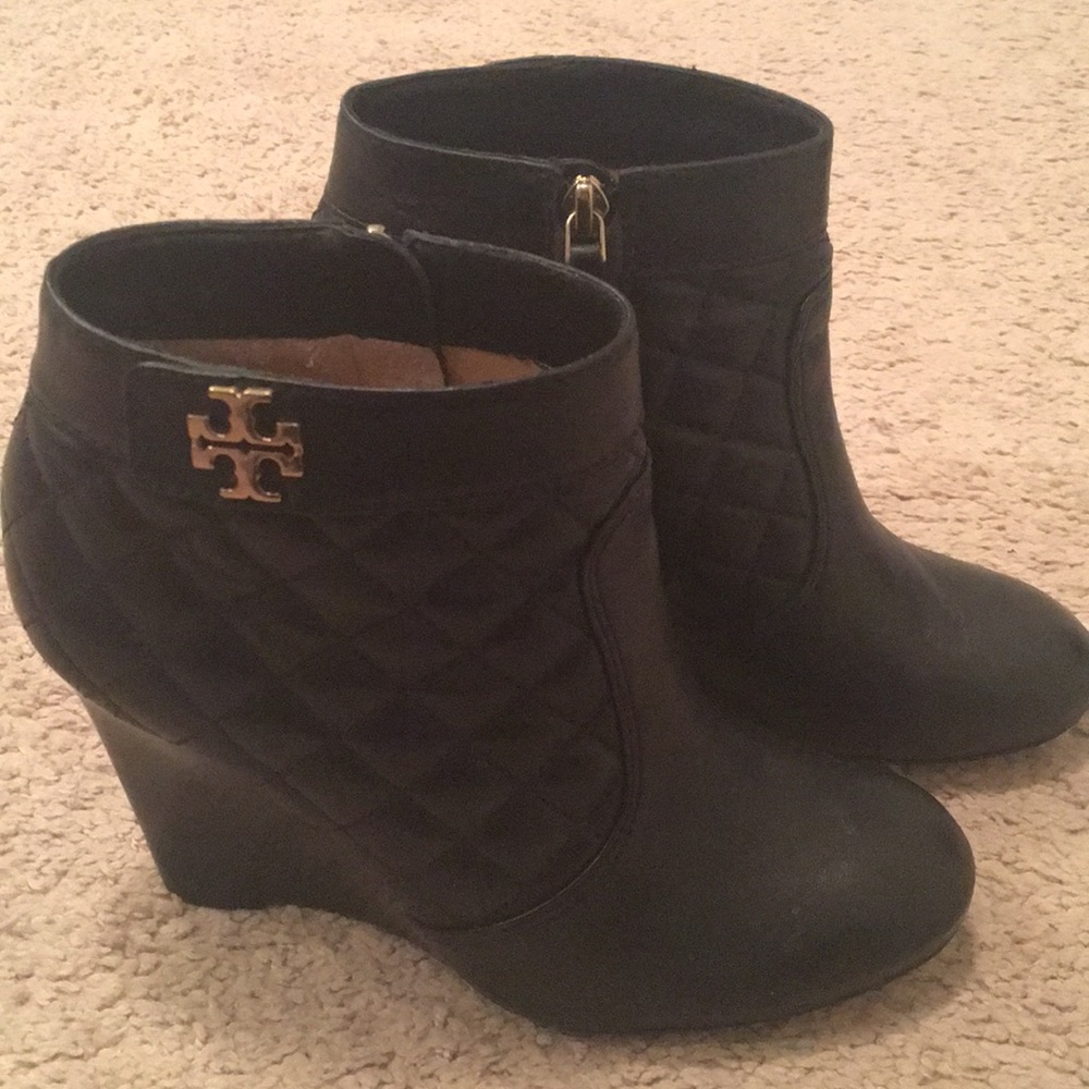 Tory Burch quilted booties