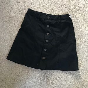 NWT black jeans skirt