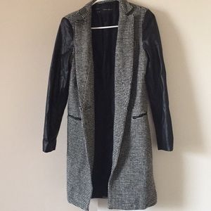 Zara faux leather coat