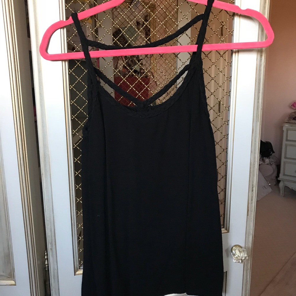 💕Black Braided Tank 💕