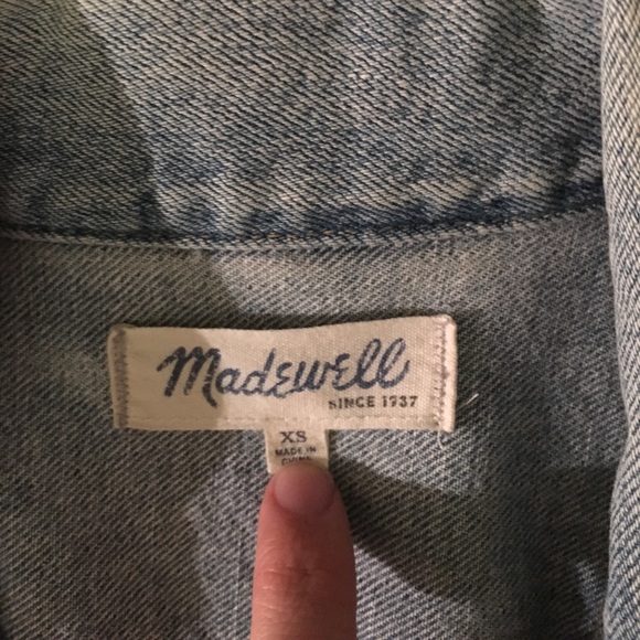 Lightwash Madewell Jean Vest - Picture 4 of 5