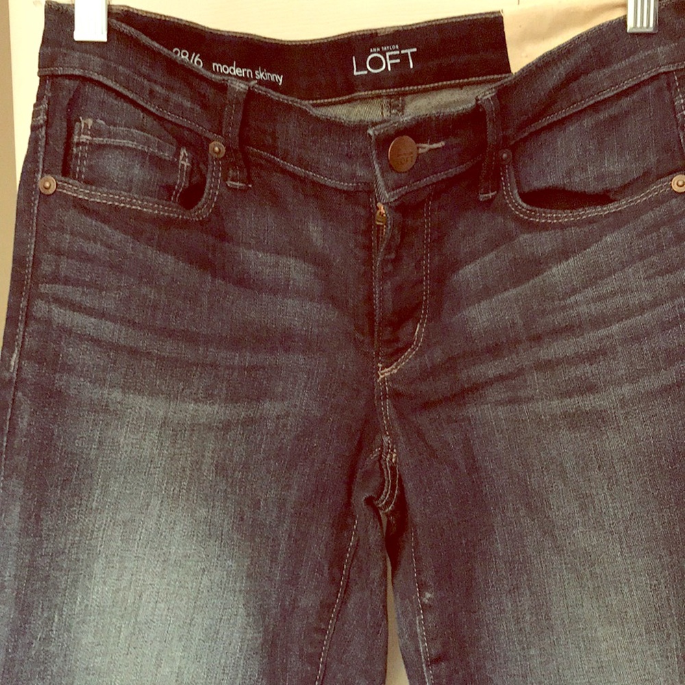 Ann Taylor LOFT Modern Skinny Dark Jeans Size 4/6