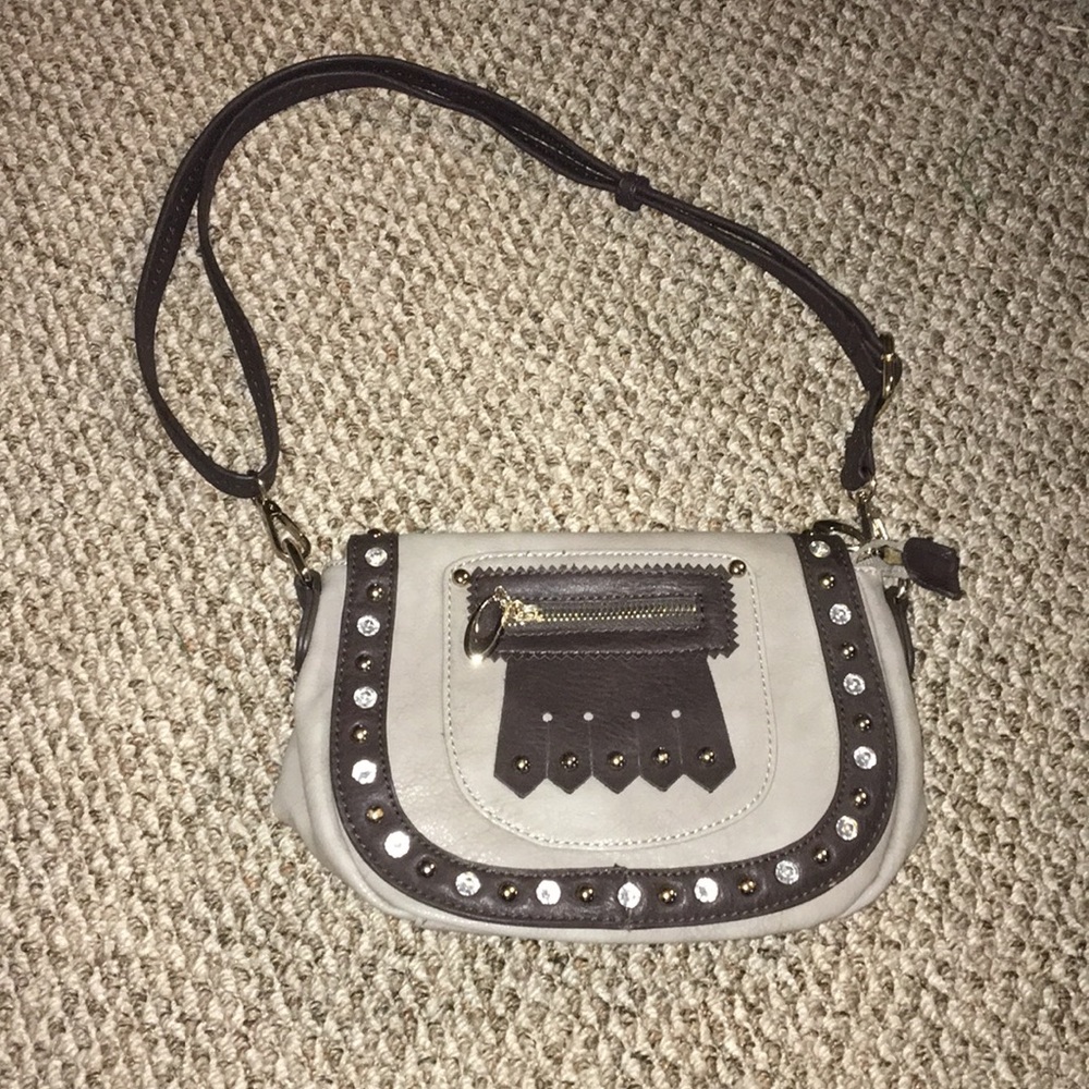 Brand new Real leather grey purse