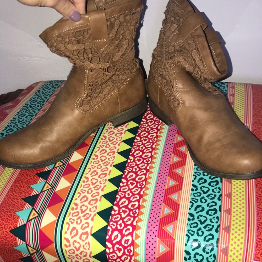 Brown Booties - Picture 2 of 2