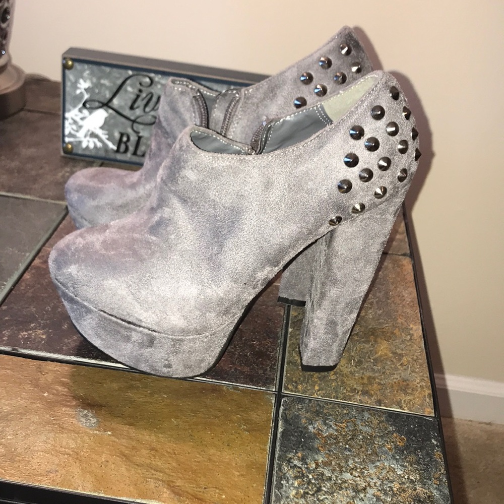 SOLD..SOLD...Super Cute Grey Booties .!!