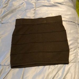 Black pencil skirt