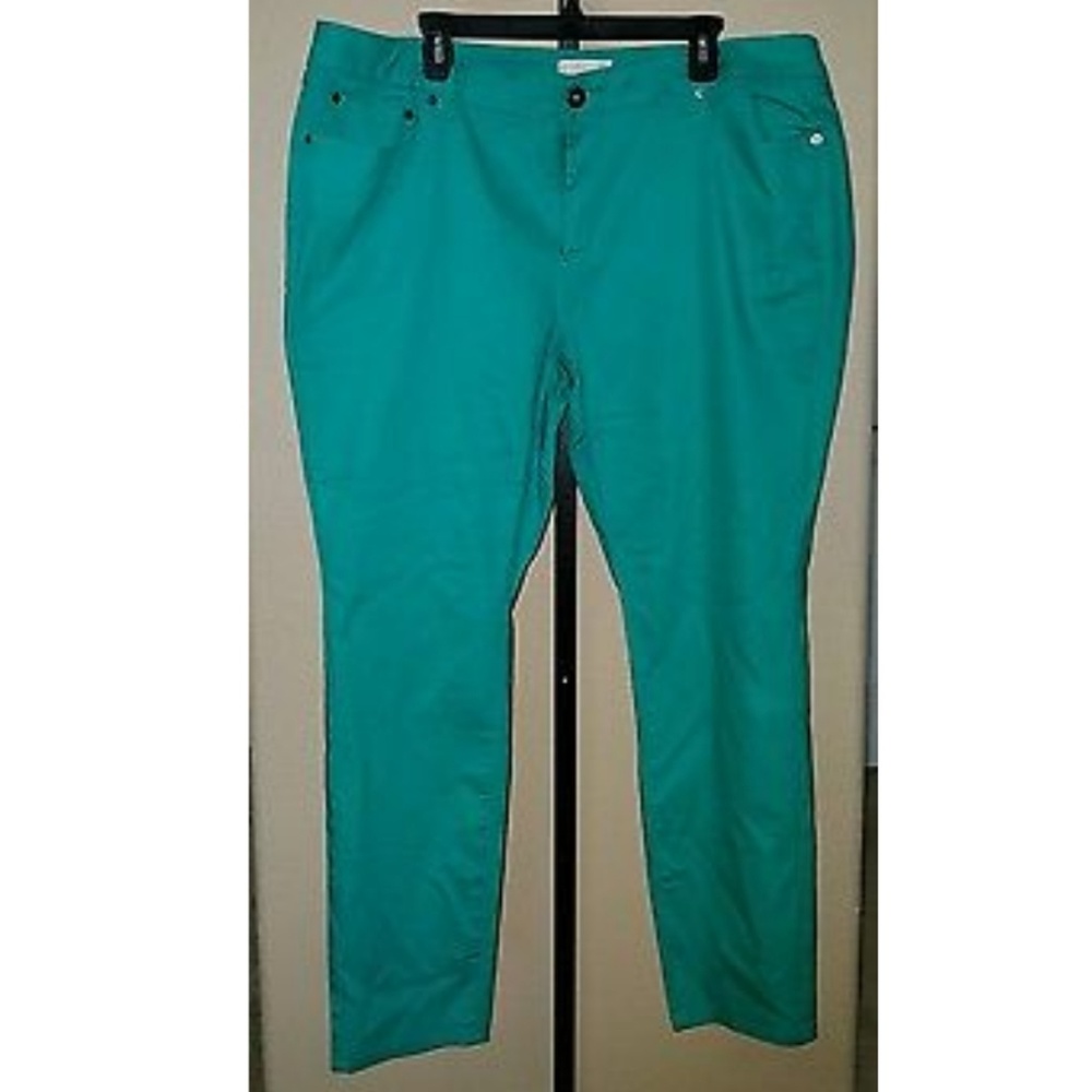 Forever 21 Plus Denim Pant Long Jeans Size 20 Jade