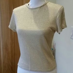 Top, shimmering short  sleeves