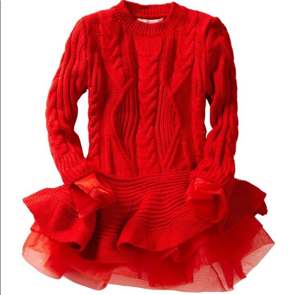 Tutu Stlye Sweater Dress