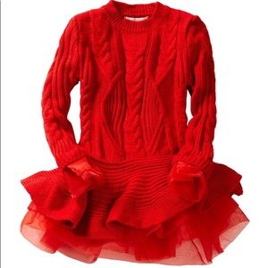 Tutu Stlye Sweater Dress