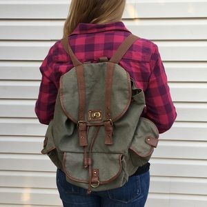 Olive green back pack