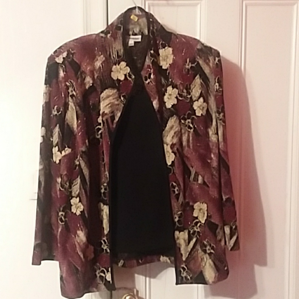 Gorgeous Sparkled Floral Design Cardigan