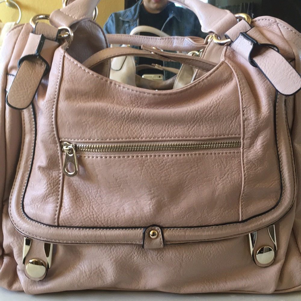Dusty pink handbag