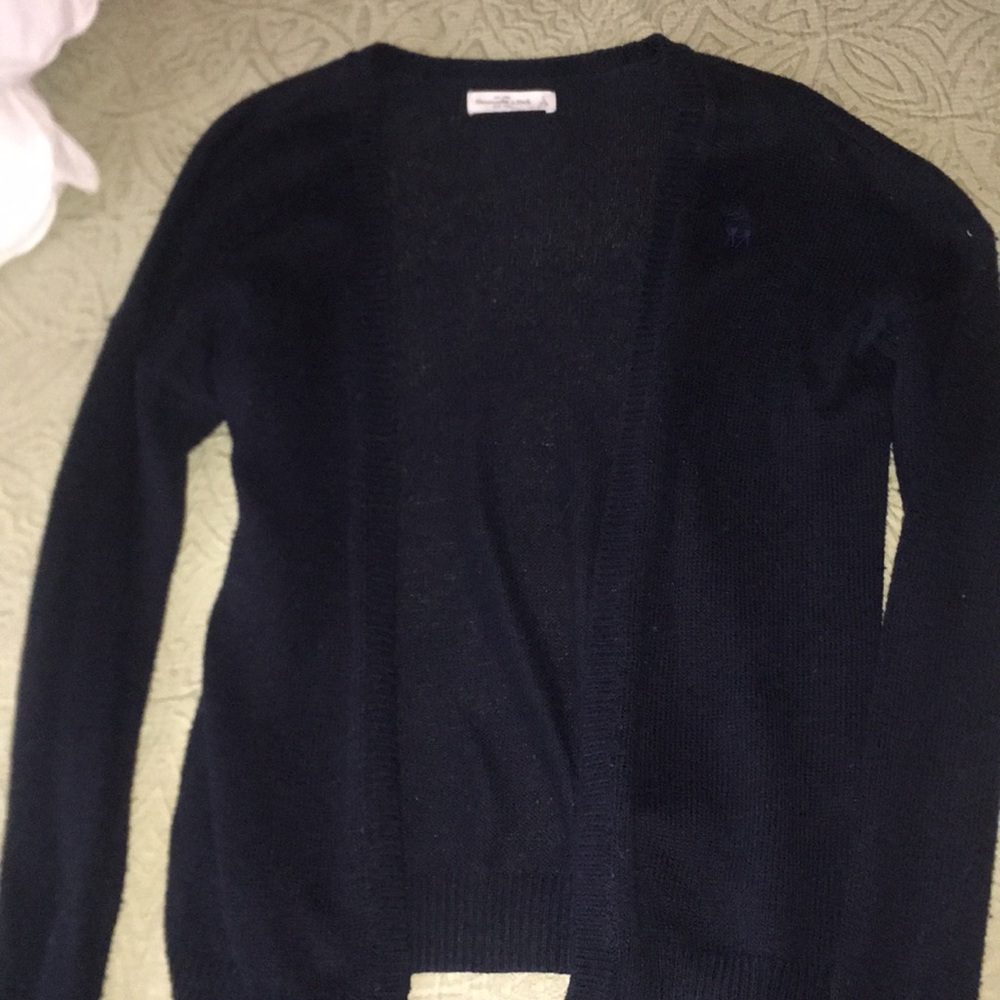 Navy blue Abercrombie and Fitch cardigan