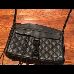 Rebecca Minkoff M.A.C Crossbody Bag- Black quilted