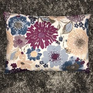 Rustic Floral Print Pillow