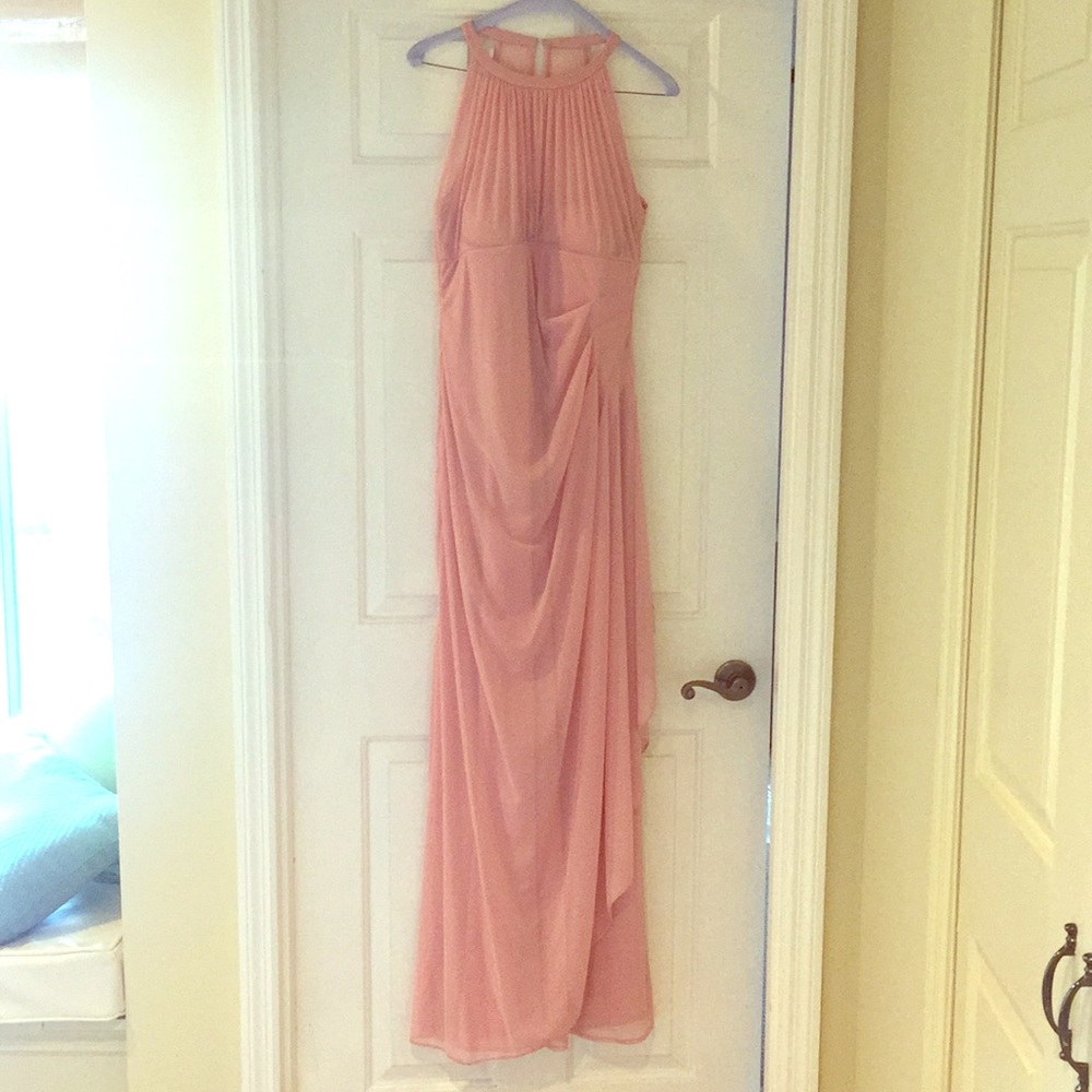 Unaltered David's Bridal F15662 Illusion Mesh