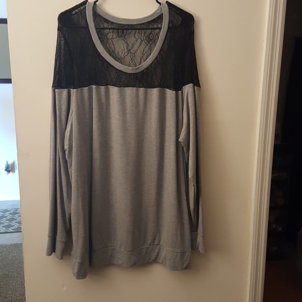 Torrid Long Sleeve Lace Top