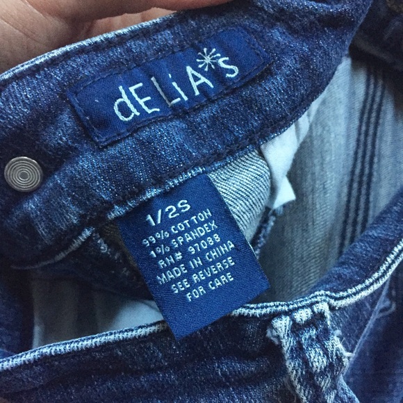 dELiA*s Y2K Morgan straight dark wash denim jean Elena Gilbert Bella Swan school - Picture 4 of 6