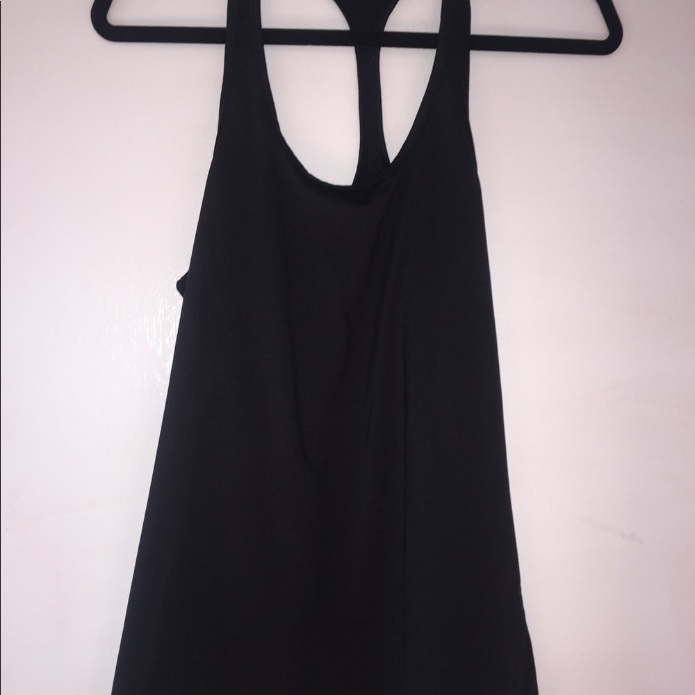 Simple Black Razorback workout tank