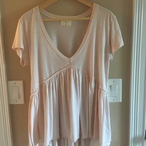 T.La Pink Peplum Top