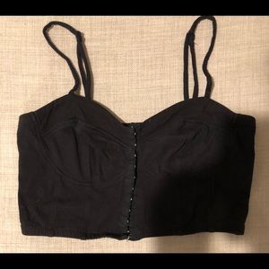 Forever 21 black crop top