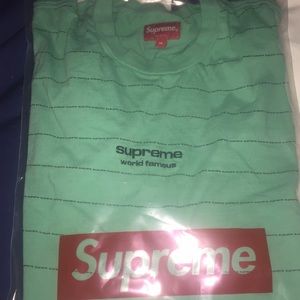 Supreme World Famous Green Long Sleeve Tee