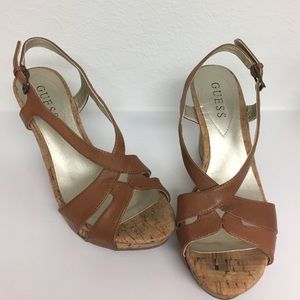 Guess Cork wedge sandals