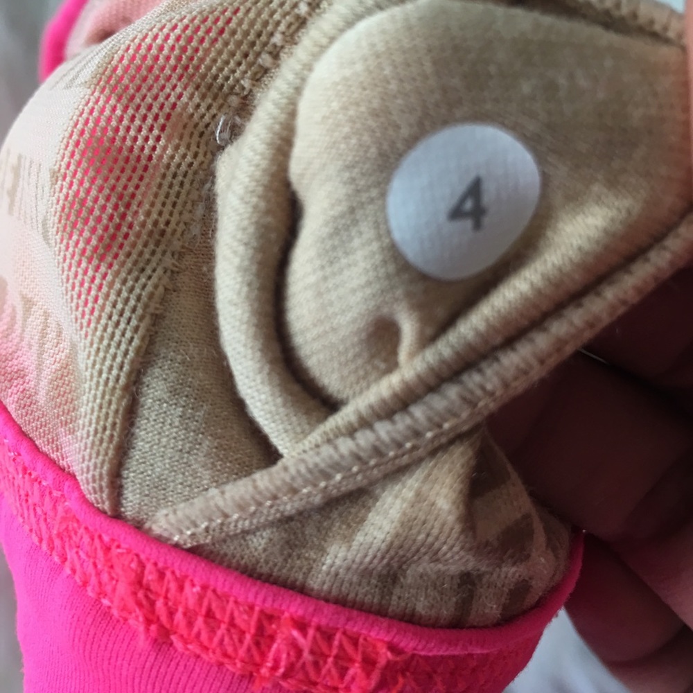 Cute neon pink sports bra