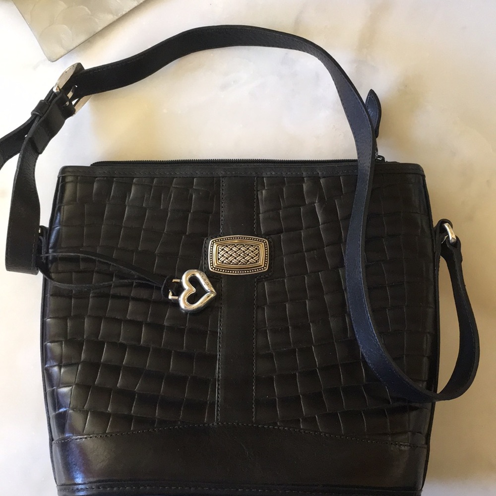 Brighton black leather bag
