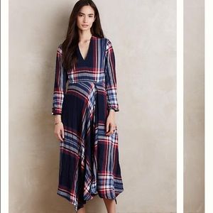 Anthropologie Isabella Sinclair Tartan Dress L