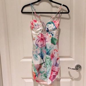 Floral bodycon dress