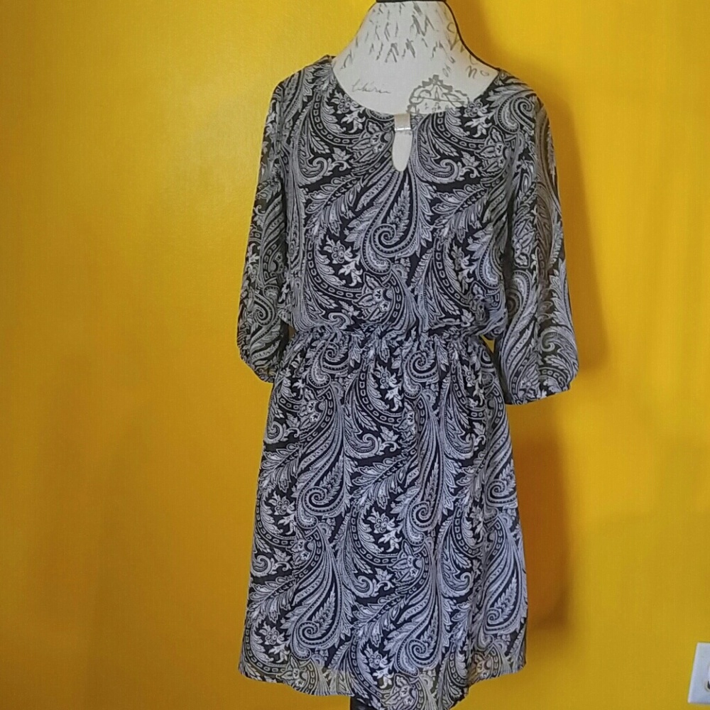 Black and white dress