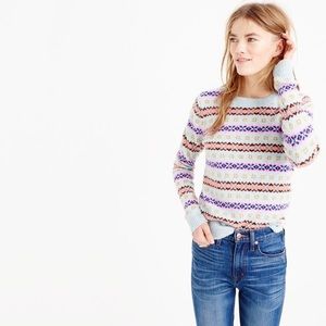 J. Crew Fair Isle Crewneck Sweater