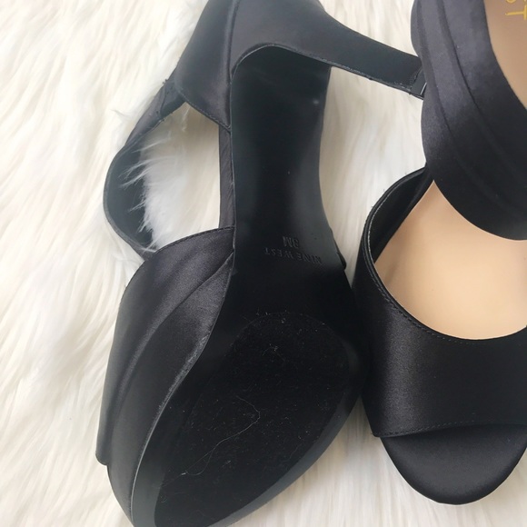 New! Nine West Satin Platform Heels - Picture 6 of 6