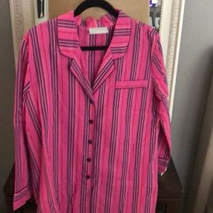 Pajama Boyfriend Shirt (Pink)