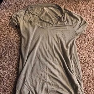 Green flowy top