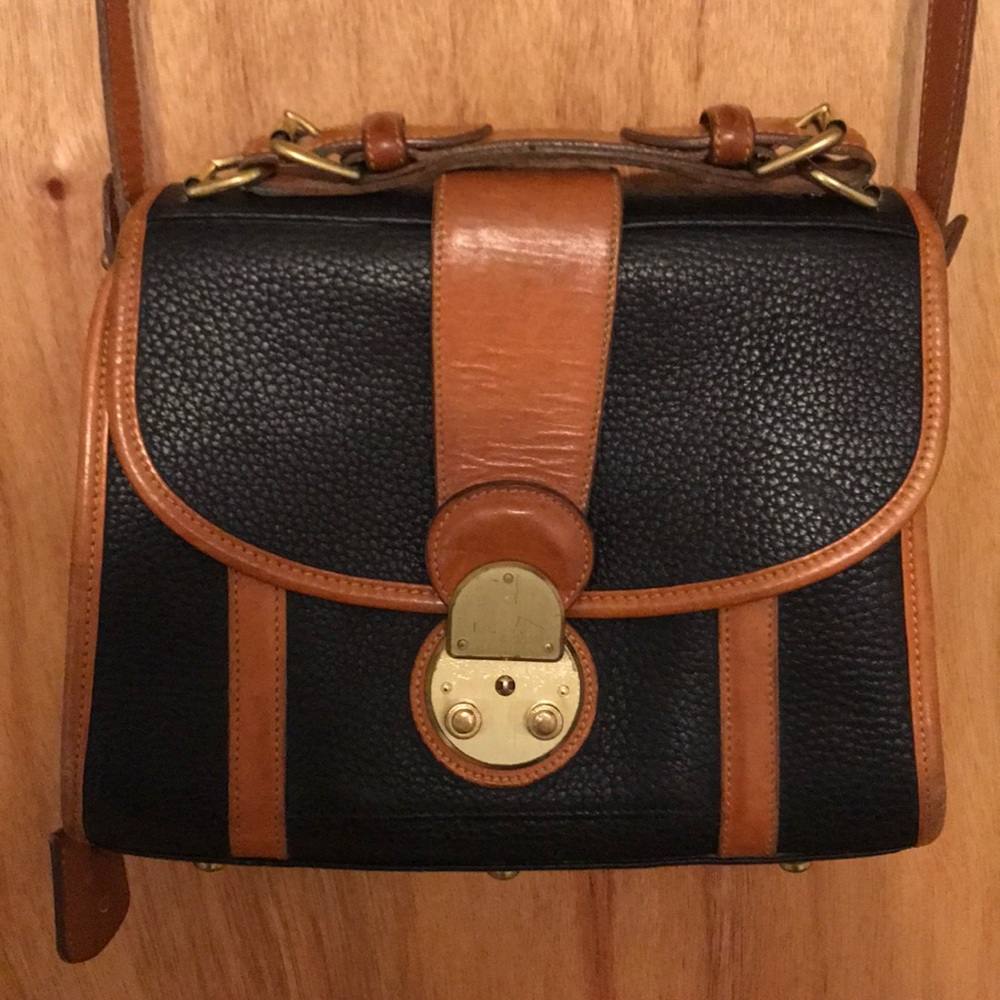 Dooney & Bourke Black/Brown Crossbody Bag