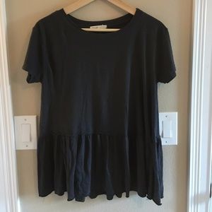 Truly Madly Deeply Charcoal Peplum