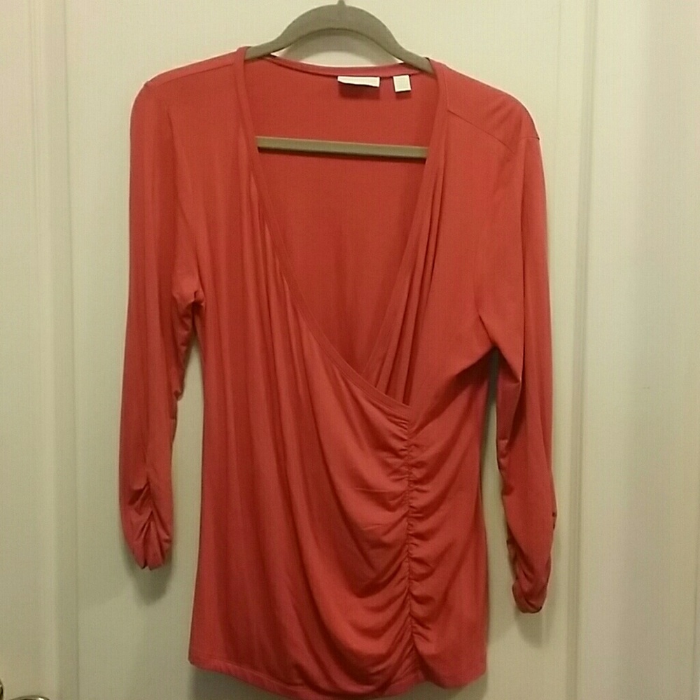 Mauve Wrap Blouse